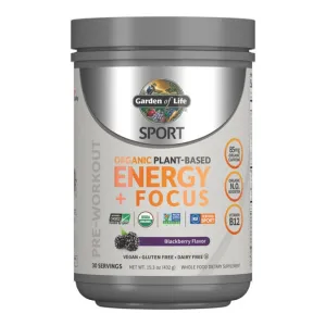 Sport Organic PreWorkout Energy   Focus Blackberry