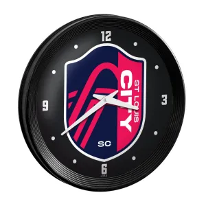 St. Louis CITY SC: Ribbed Frame Wall Clock