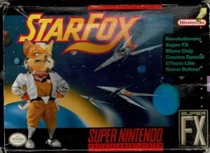 Star Fox i æske (NTSC m. kosmetiske fejl)