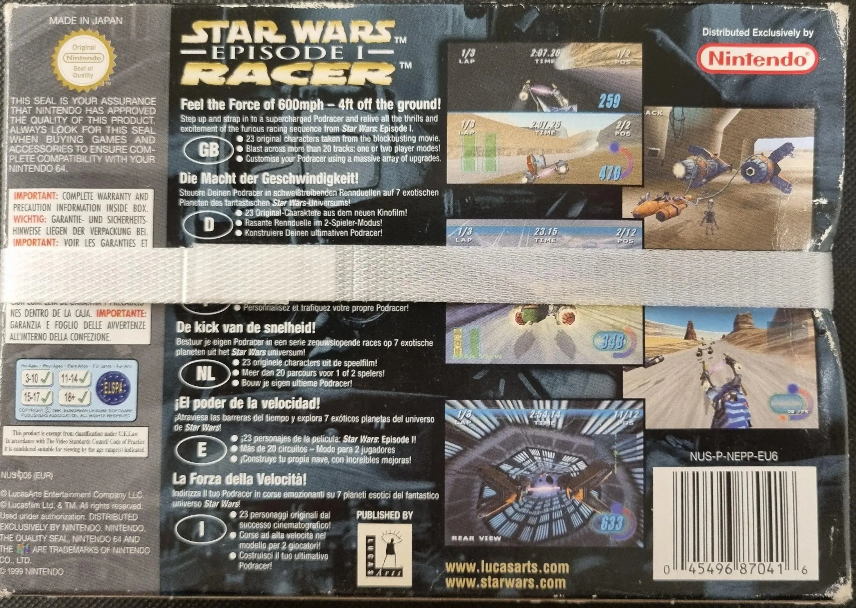 Star Wars Episode 1 Racers i æske (forseglet)