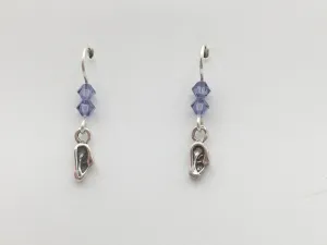 Sterling silver tiny ear dangle earrings-Ears,audiology, audiologist, Doctor,ENT