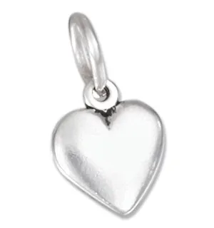 Sterling Silver Tiny Puffed Heart Charm
