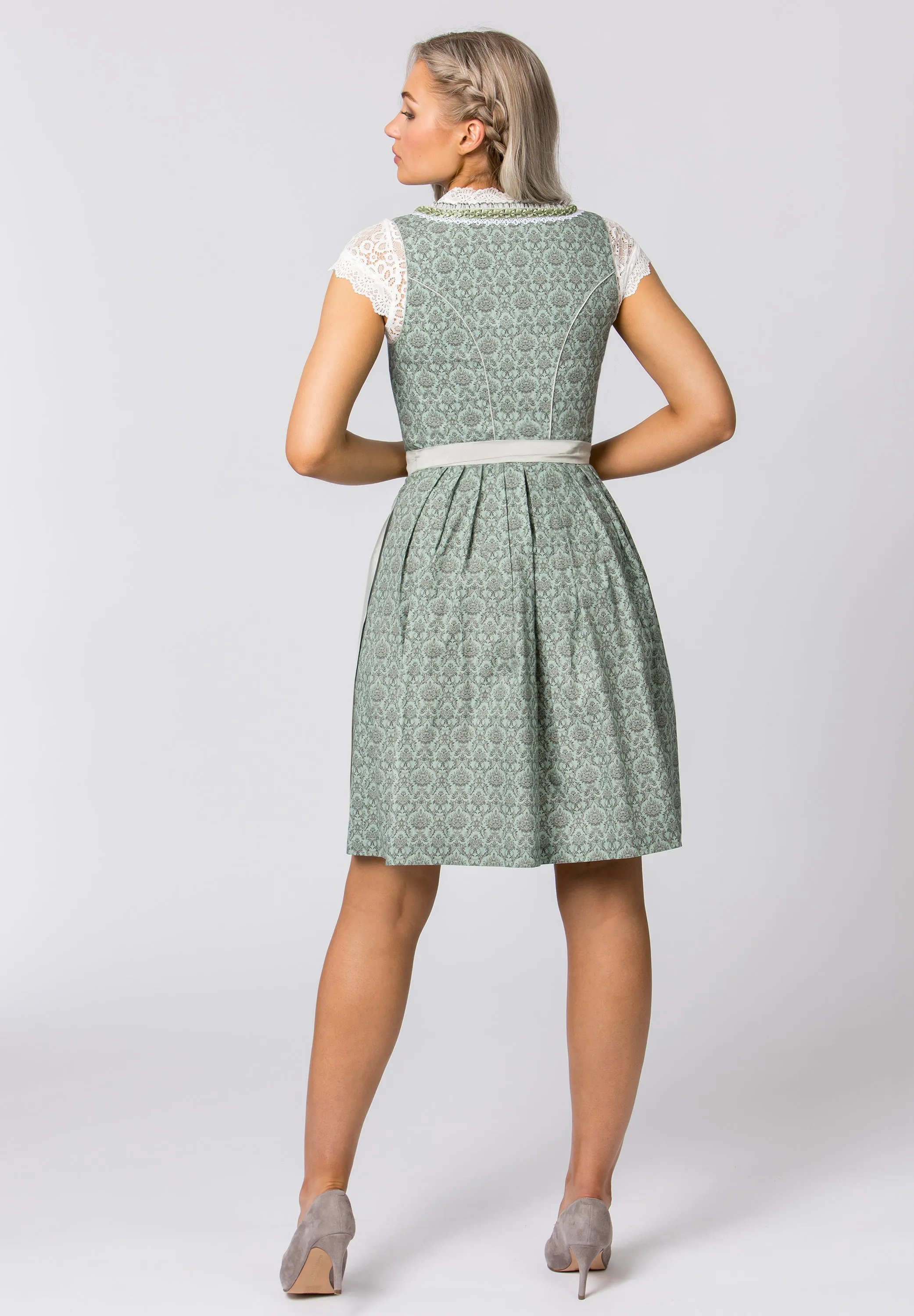 Stockerpoint Mini Dirndl 2pcs. 55cm "Ruby" sage (32) closeout