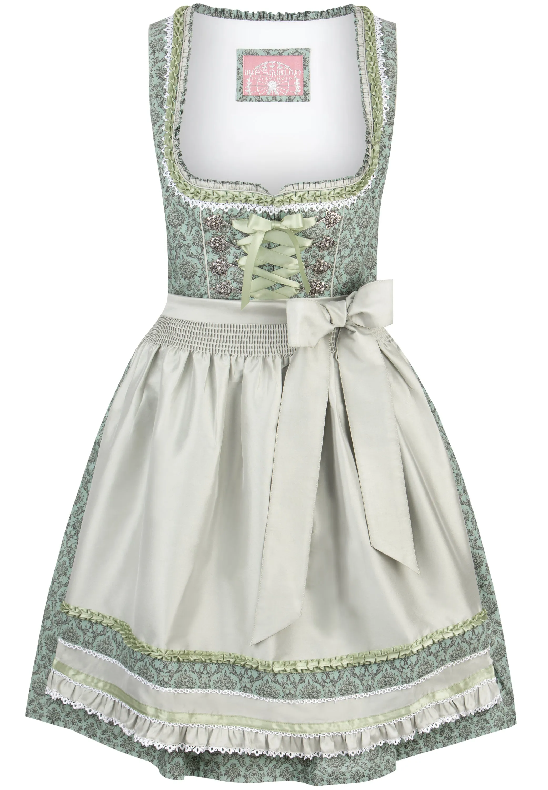 Stockerpoint Mini Dirndl 2pcs. 55cm "Ruby" sage (32) closeout