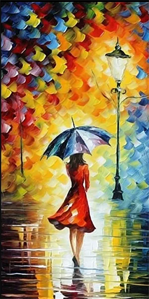 Street Diy Paint By Numbers Kits UK For Adult Kids MJ8566