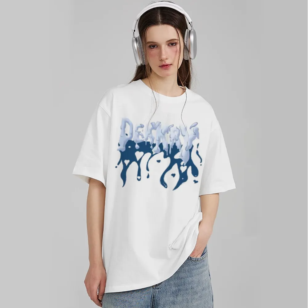 Street Graffiti Alphabet Print T-shirt