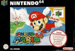 Super Mario 64 i æske (kosmetiske fejl)