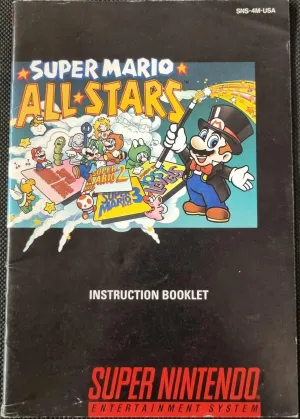 Super Mario All Stars manual (USA)