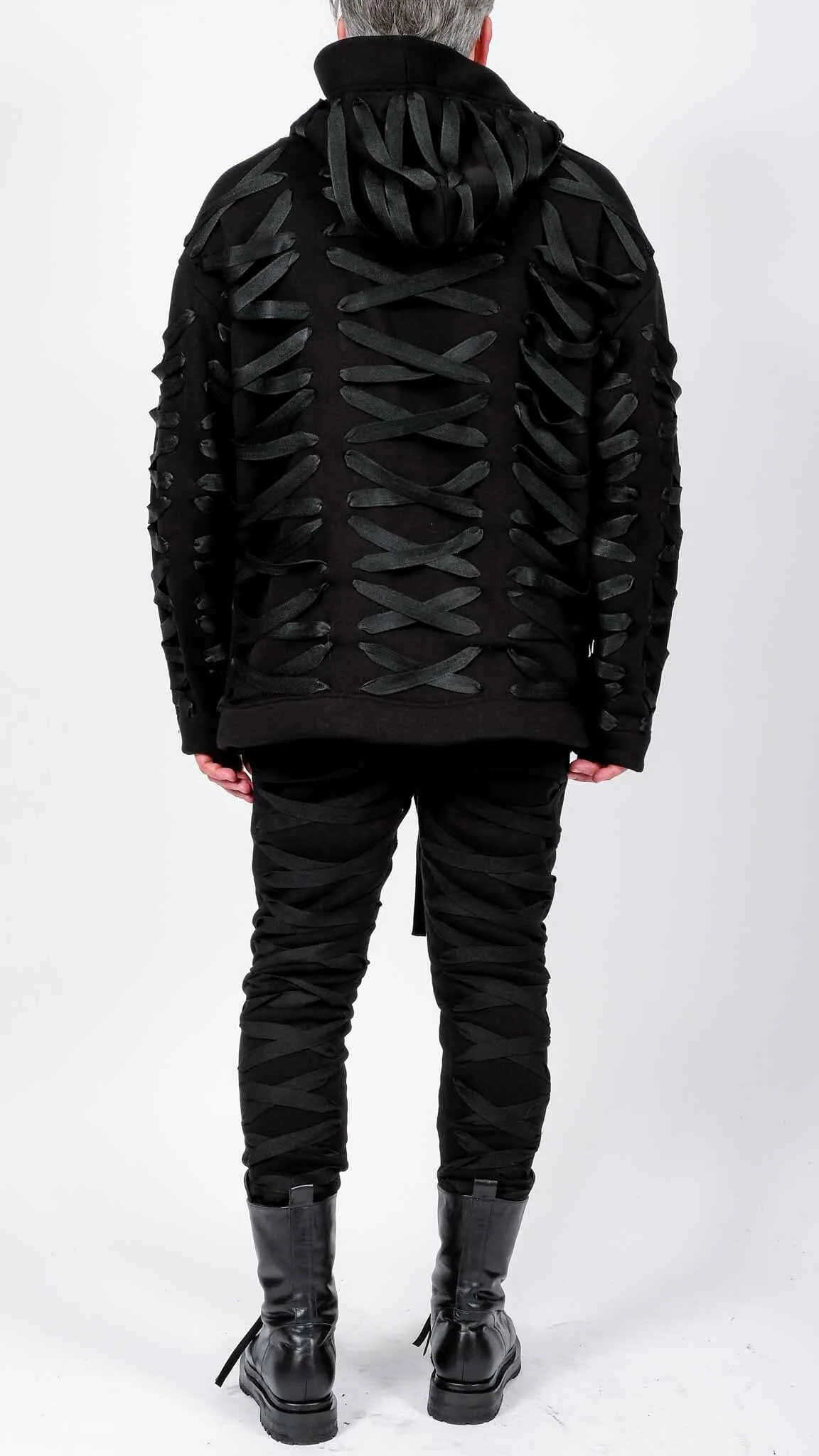 Sweatshirt Hoodie with Laces