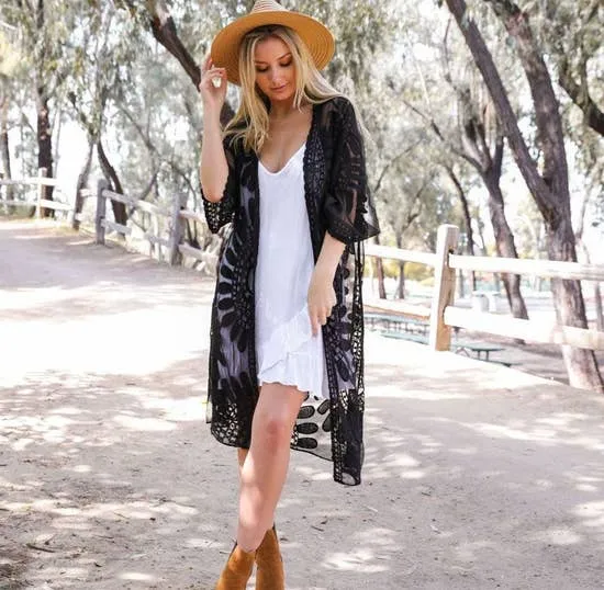 TATTOO MESH SLIP DRESS