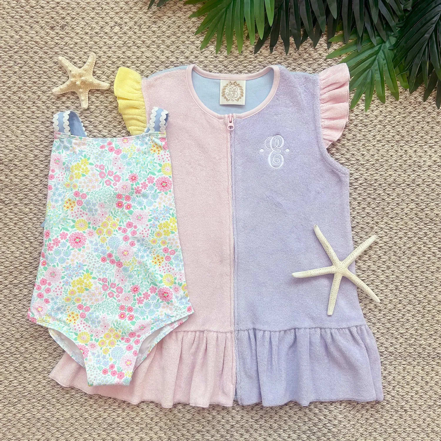Taylor Bay Bathing Suit - Merry Little Meadow with Beale Street Blue