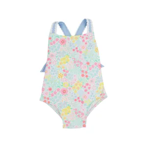 Taylor Bay Bathing Suit - Merry Little Meadow with Beale Street Blue