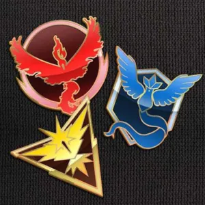 Team Mystic Valor Instinct Pins Set for Backpacks Pokemon Go Leadership Lapel Clothes Pins