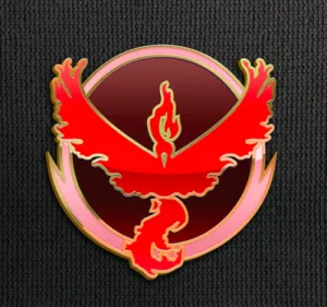 Team Valor Pin for Backpacks Pokemon Go Leadership Lapel Clothes Pins