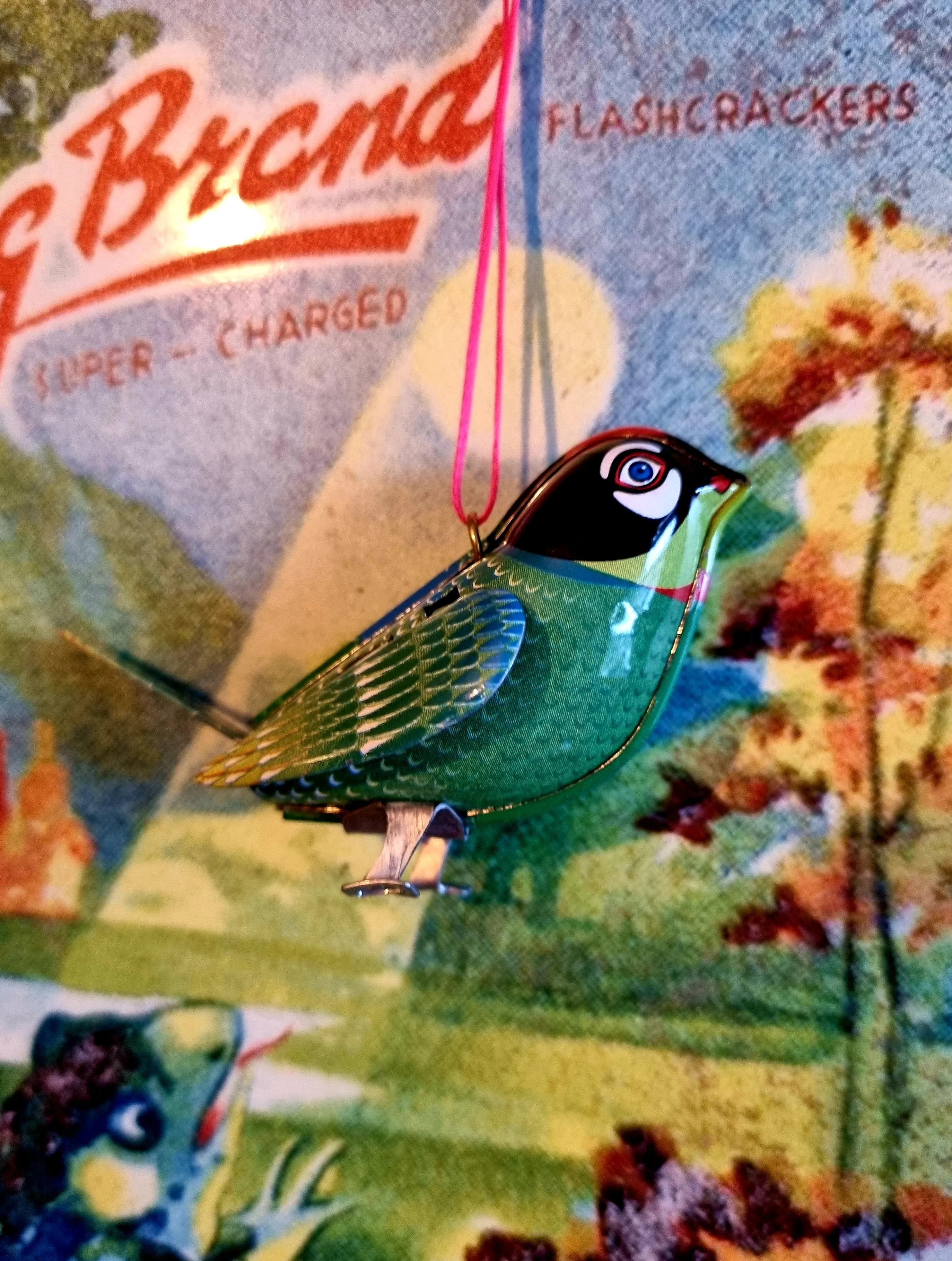 Teeny tiny tin birds.
