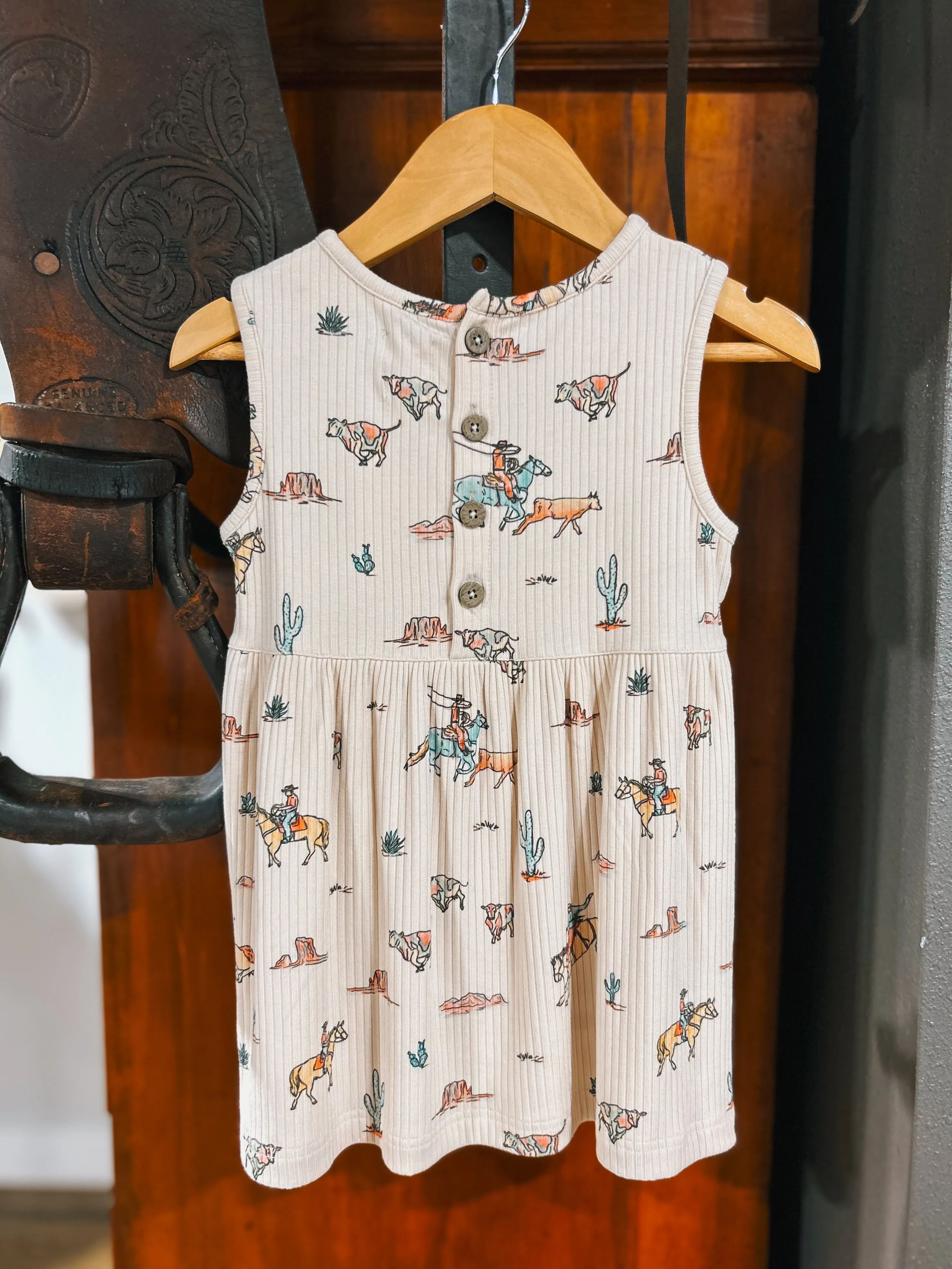 The Cowboy Knit Dress & Bloomer Set (12-18Mo)