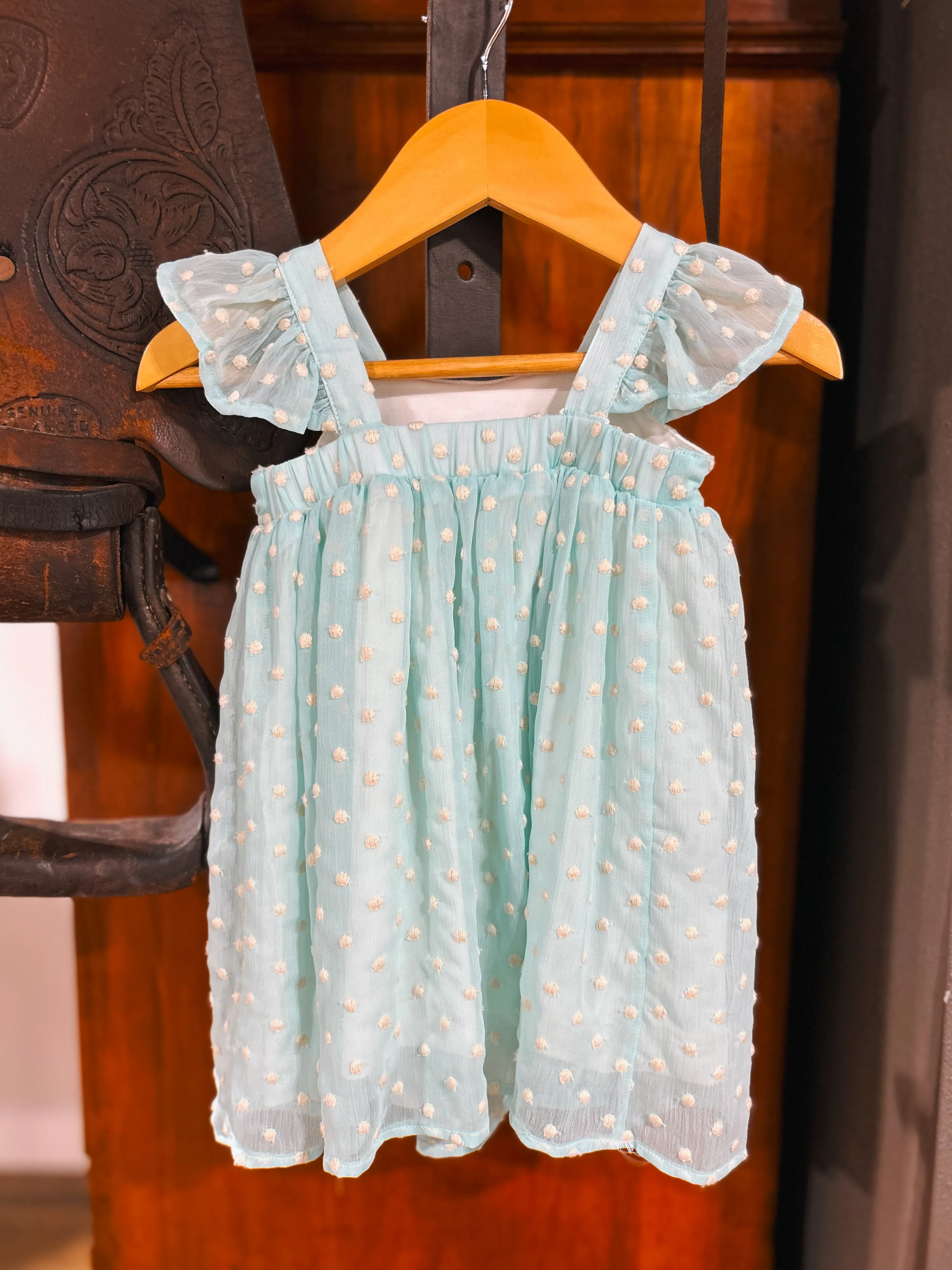 The Georgie Dress & Bloomer Set (9-12Mo) Aqua