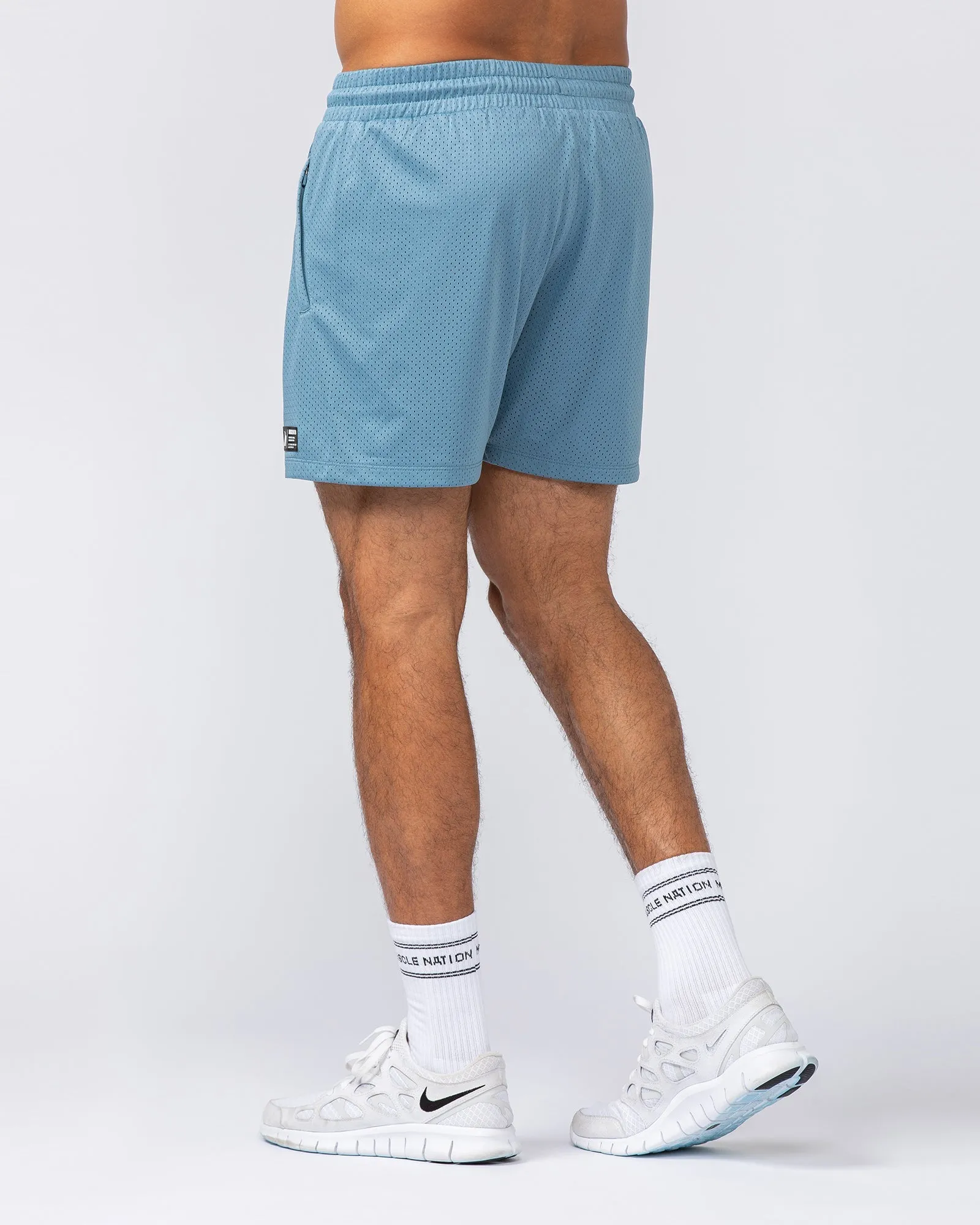 Throwback Lay Up 3.5" Shorts - Pale Thunder