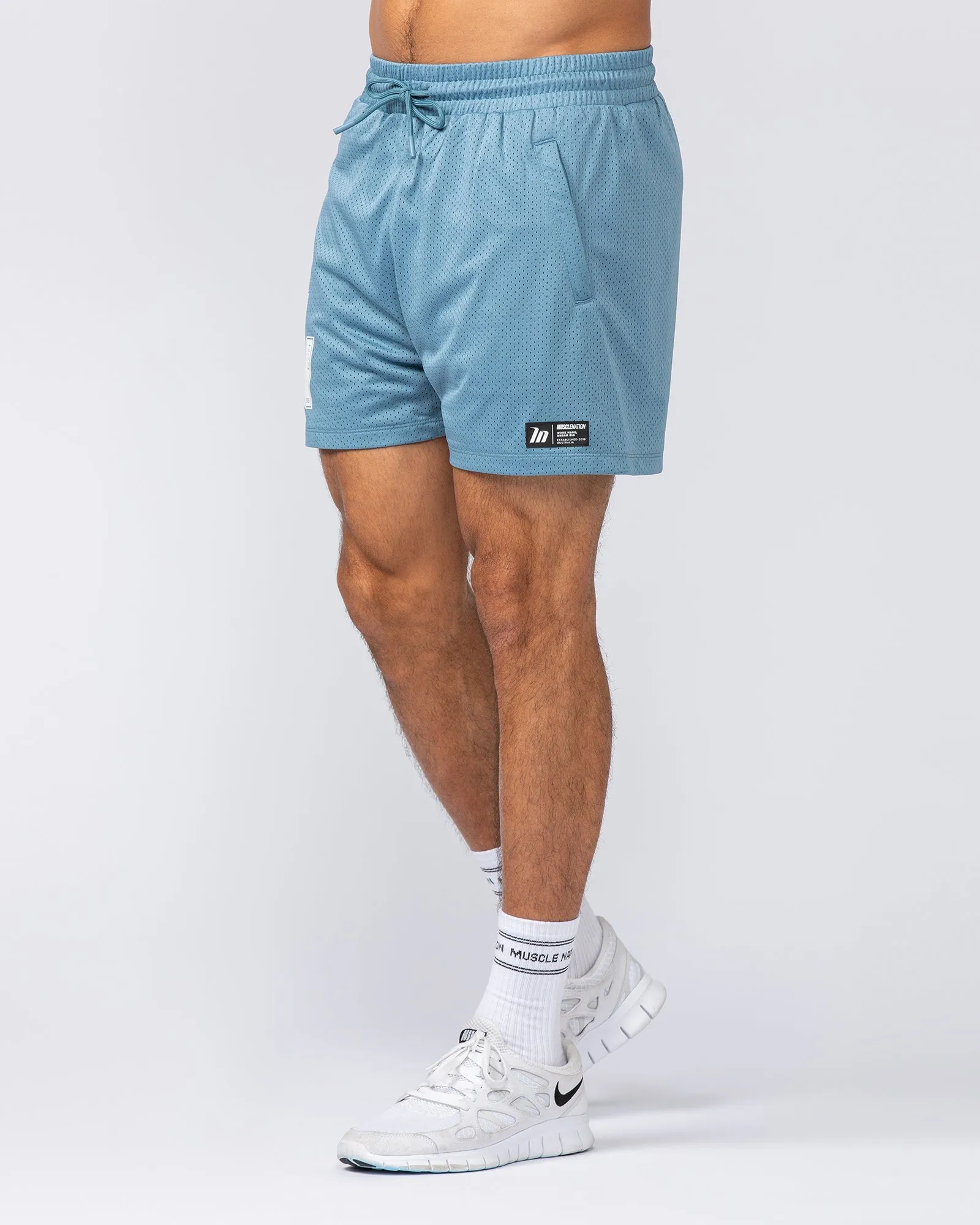 Throwback Lay Up 3.5" Shorts - Pale Thunder