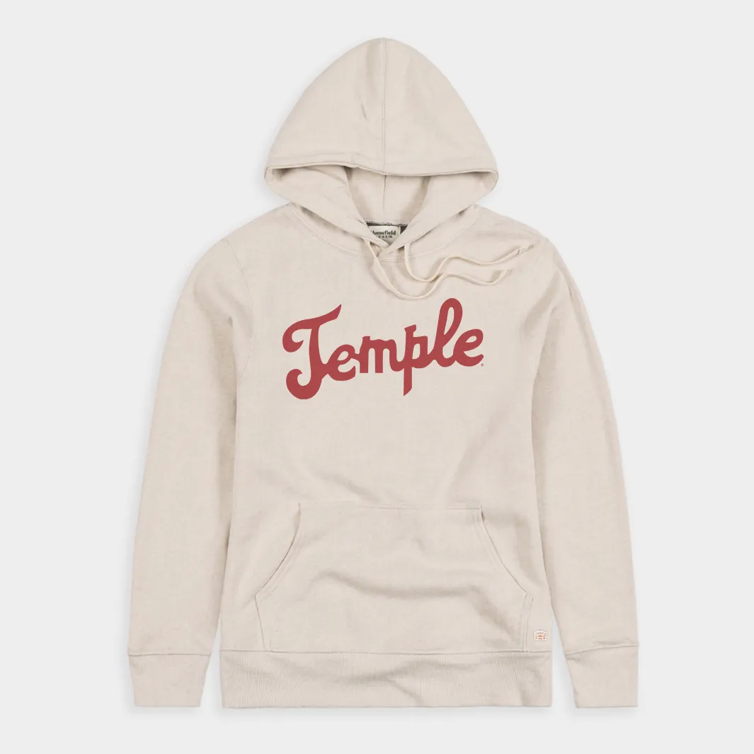 Throwback Temple University Script Hoodie