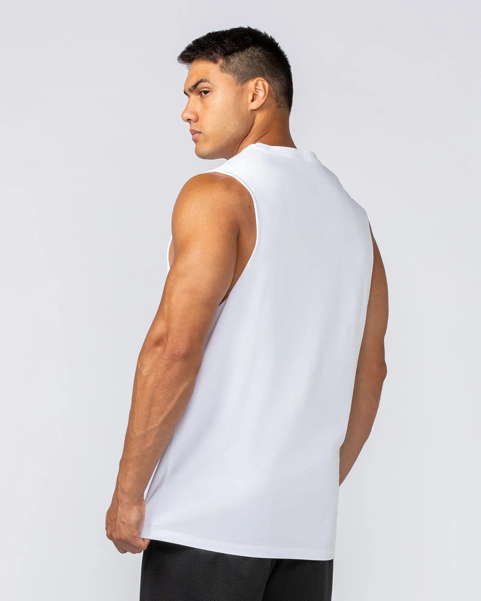 Throwback Training Tank - White
