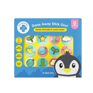 Tiny Buds Gone Away Stick Ons Gentle Citronella and Lemon Scent (24 Stickers)