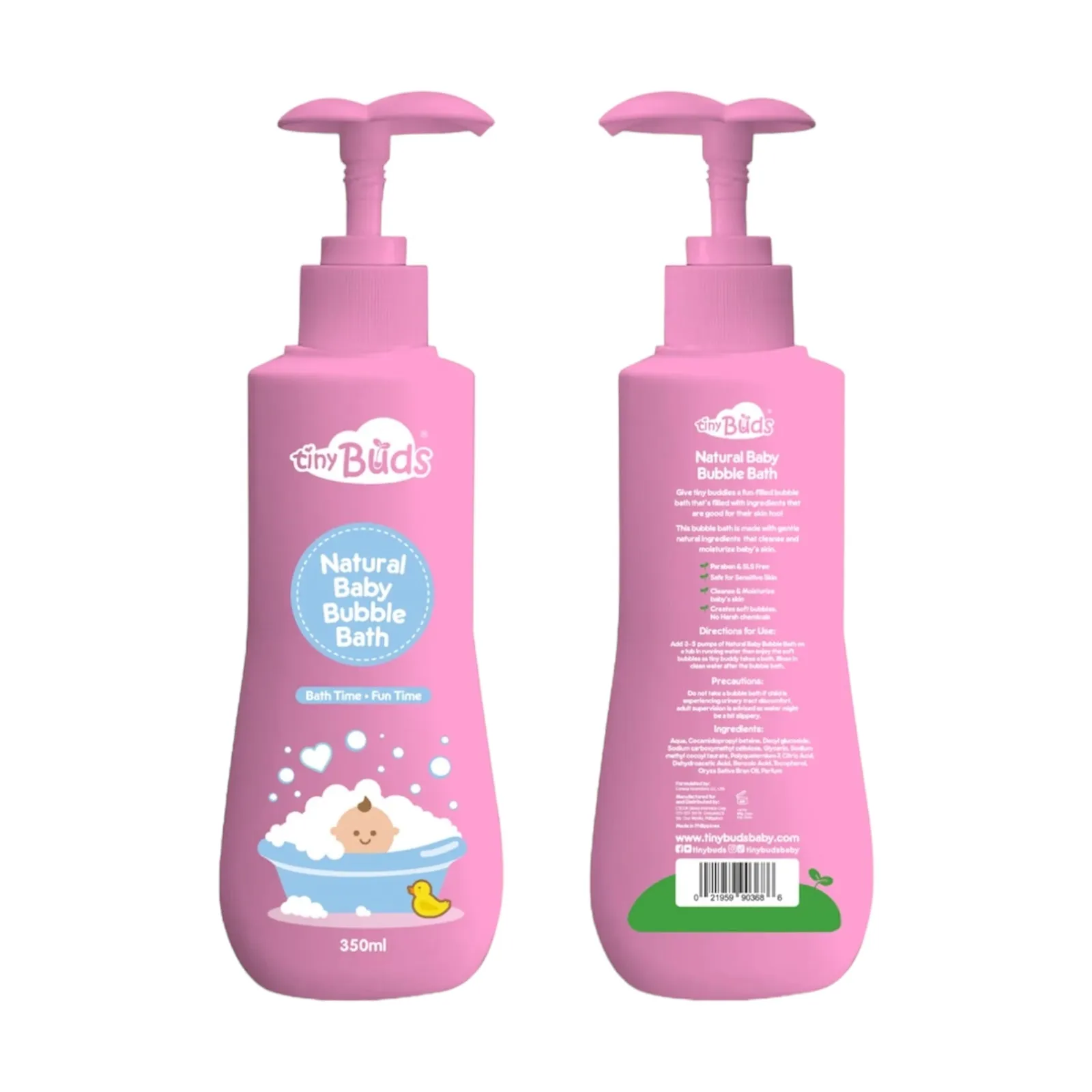 Tiny Buds Natural Baby Bubble Bath 350ML