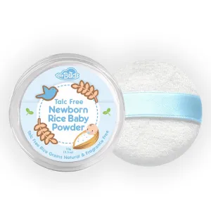 Tiny Buds Newborn Rice Baby Powder with Puff 70g