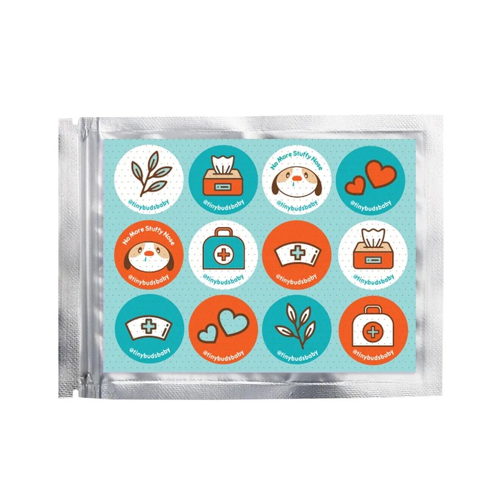 Tiny Buds Stuffy Nose Stick Ons (12 stickers)