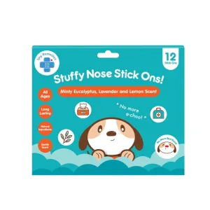 Tiny Buds Stuffy Nose Stick Ons (12 stickers)