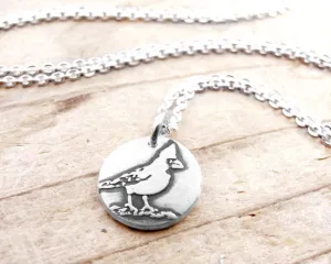 Tiny Cardinal Necklace
