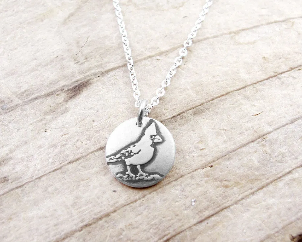Tiny Cardinal Necklace