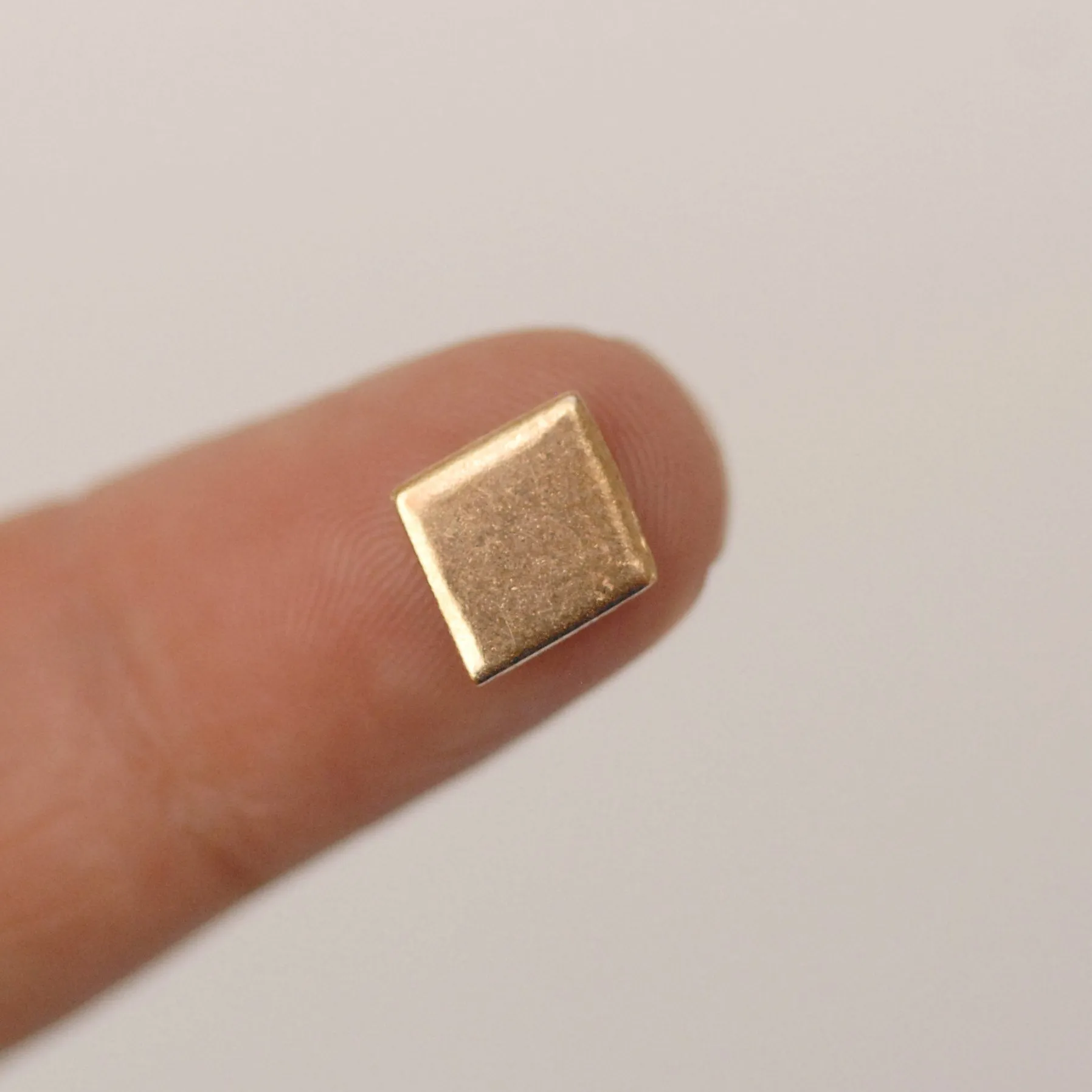 Tiny Diamond shapes 9mm x 10.5mm metal blanks for making jewelry copper, brass, bronze, nickel silver