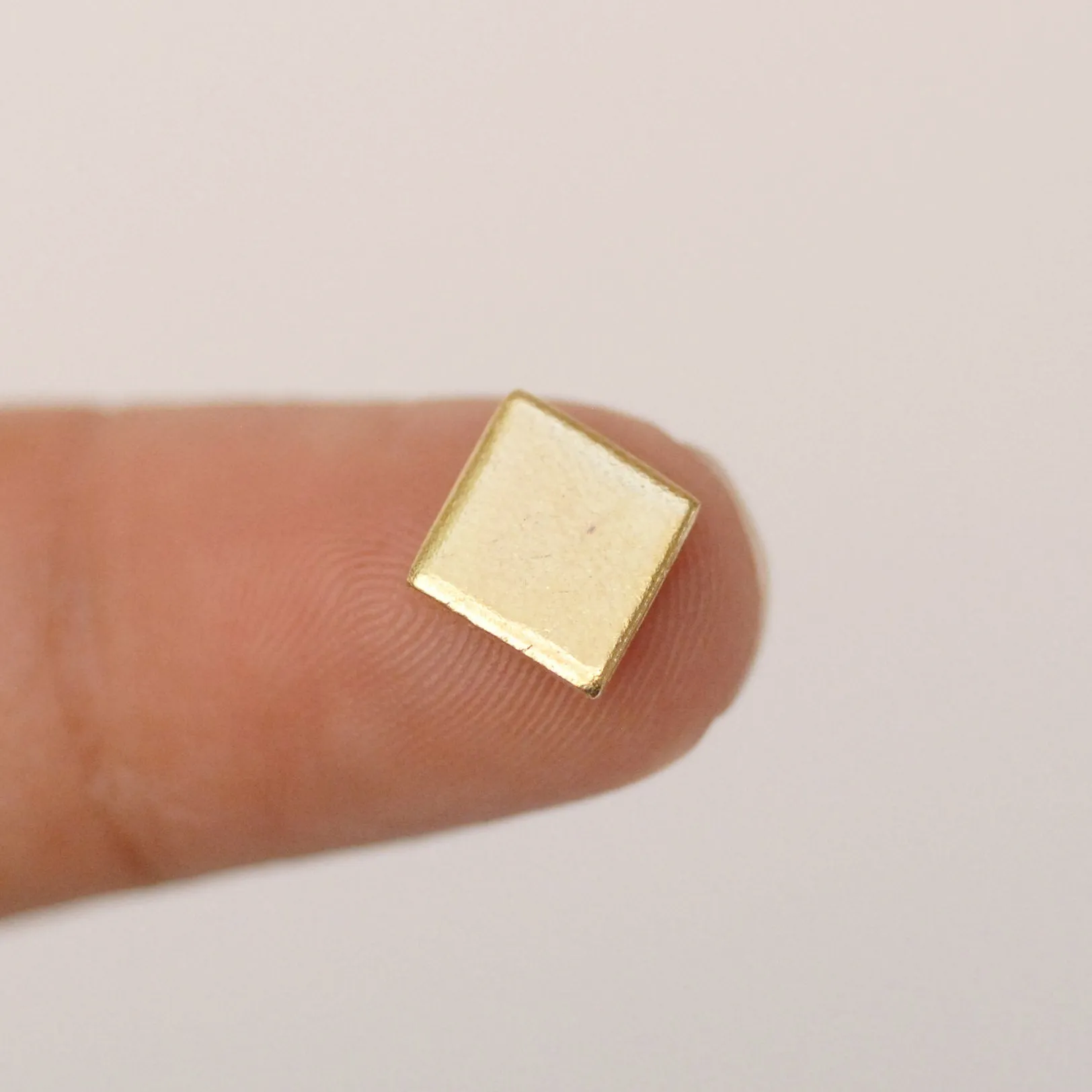 Tiny Diamond shapes 9mm x 10.5mm metal blanks for making jewelry copper, brass, bronze, nickel silver