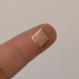Tiny Diamond shapes 9mm x 10.5mm metal blanks for making jewelry copper, brass, bronze, nickel silver