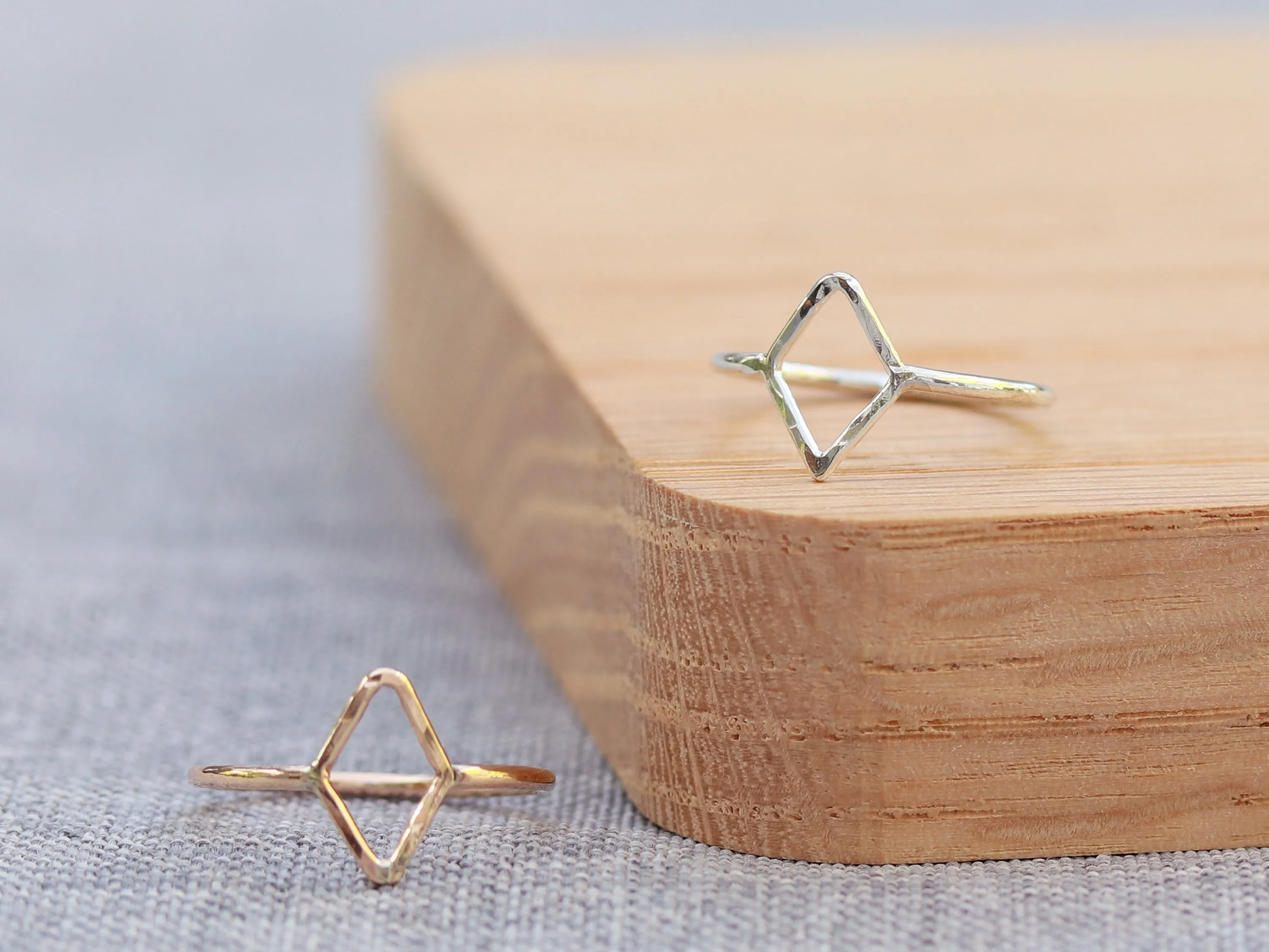 Tiny Diamond Stacking Ring