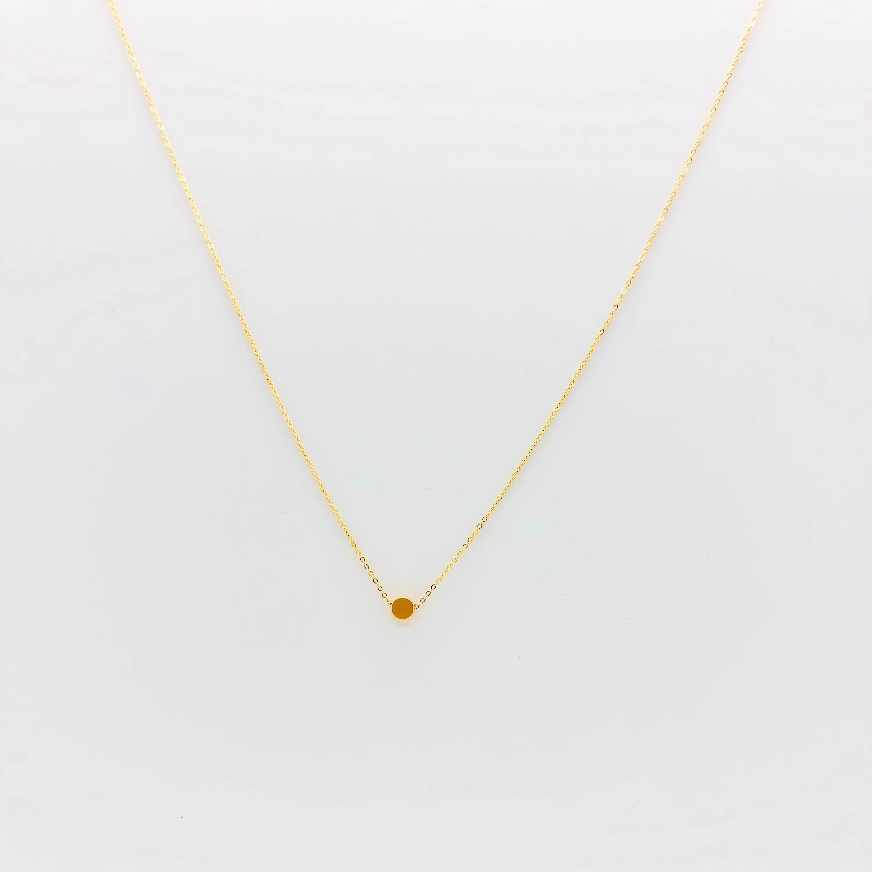 Tiny Dot 14K Gold Necklace