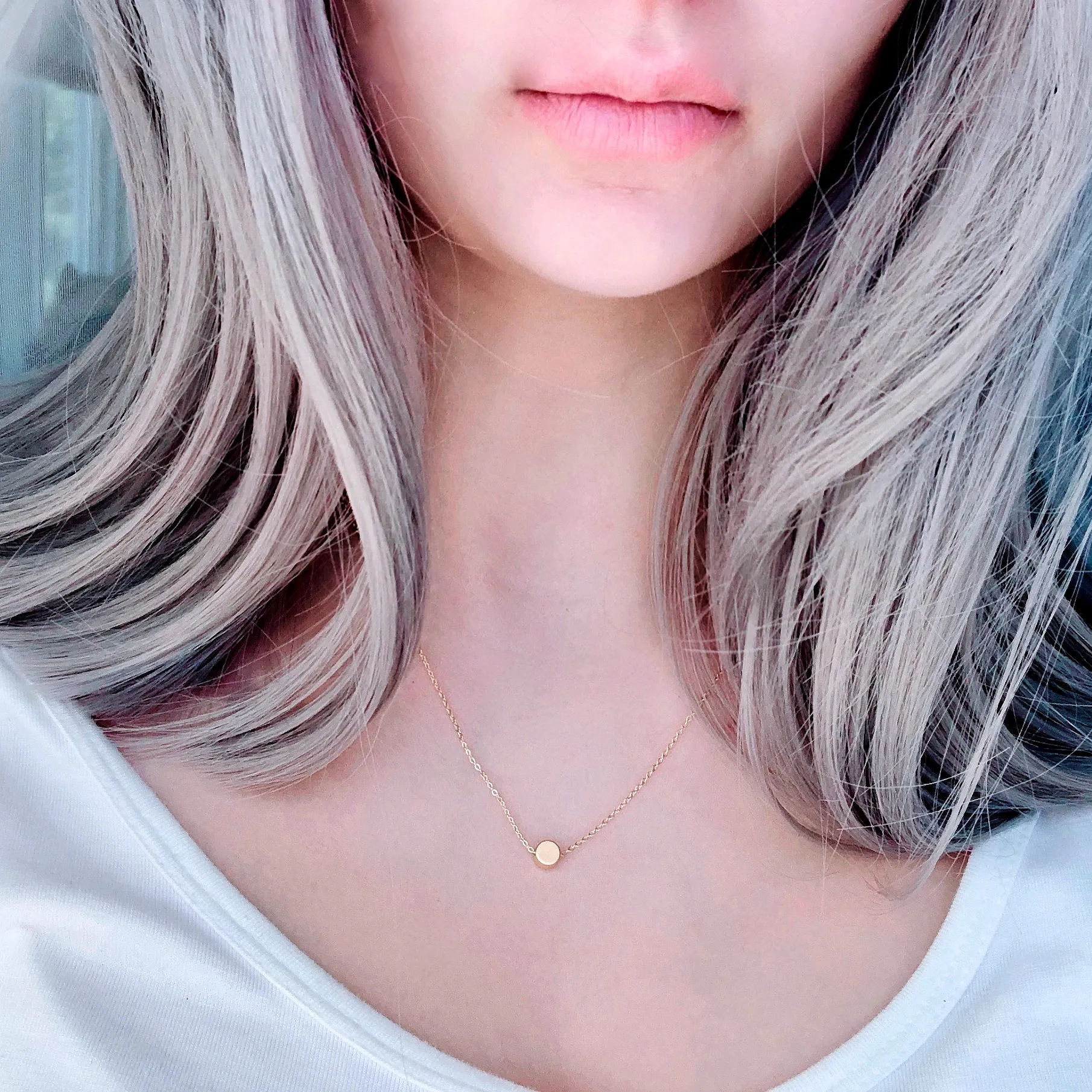 Tiny Dot 14K Gold Necklace