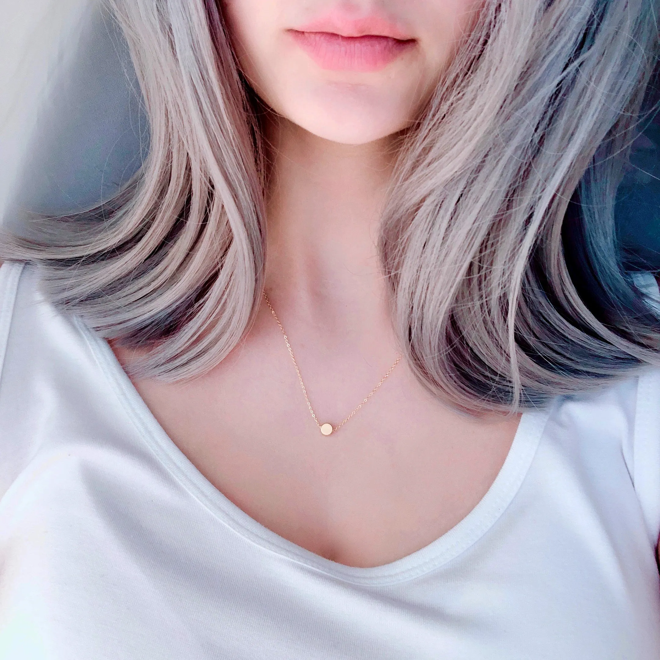 Tiny Dot 14K Gold Necklace