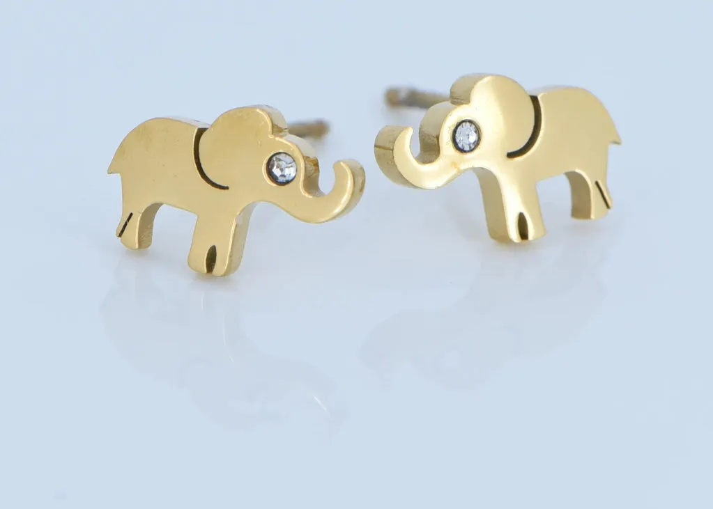 Tiny Elephant Earrings