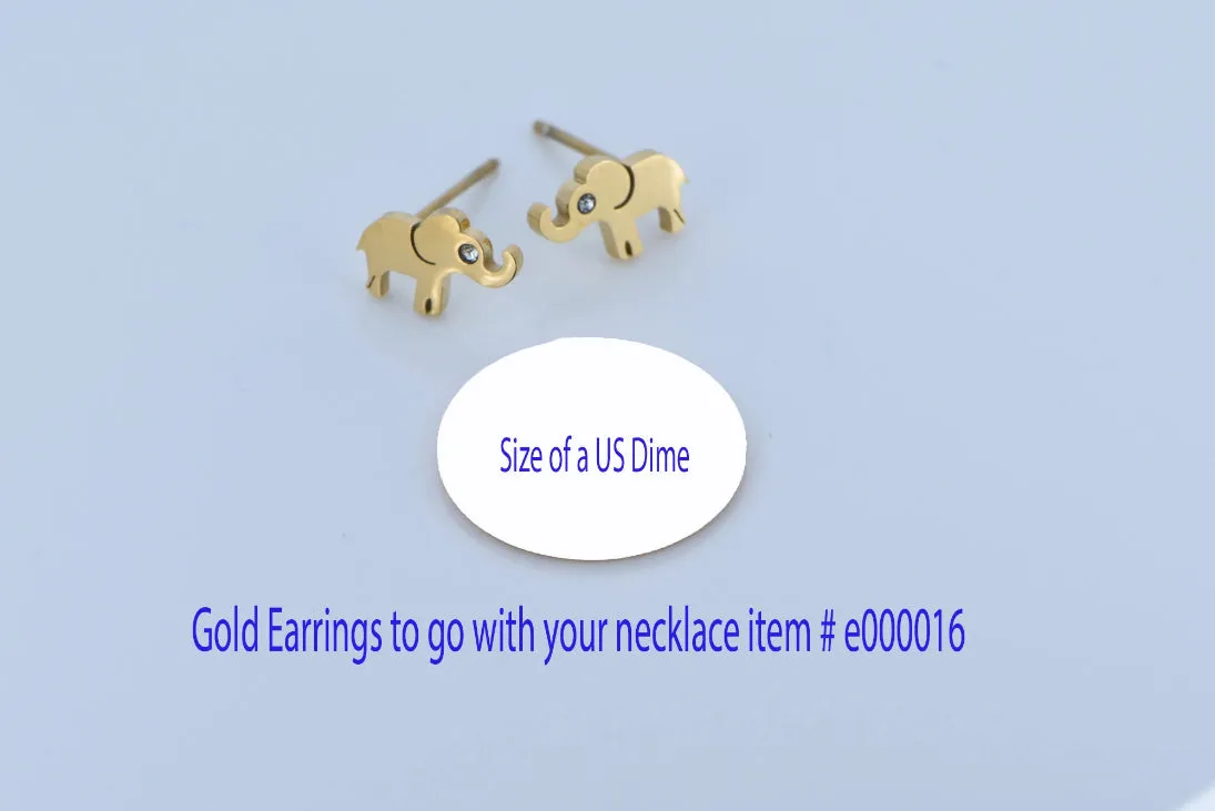 Tiny Elephant Earrings