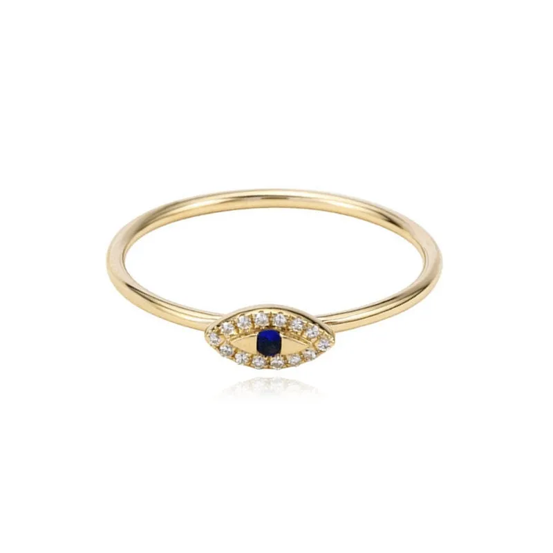 Tiny Evil Eye Ring