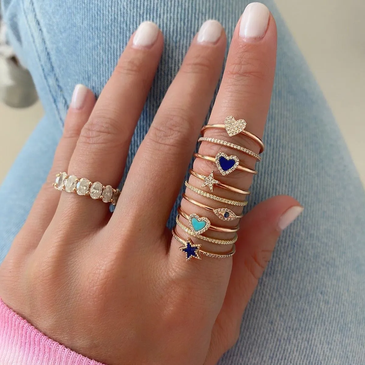Tiny Evil Eye Ring