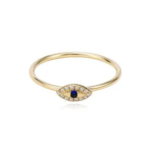 Tiny Evil Eye Ring