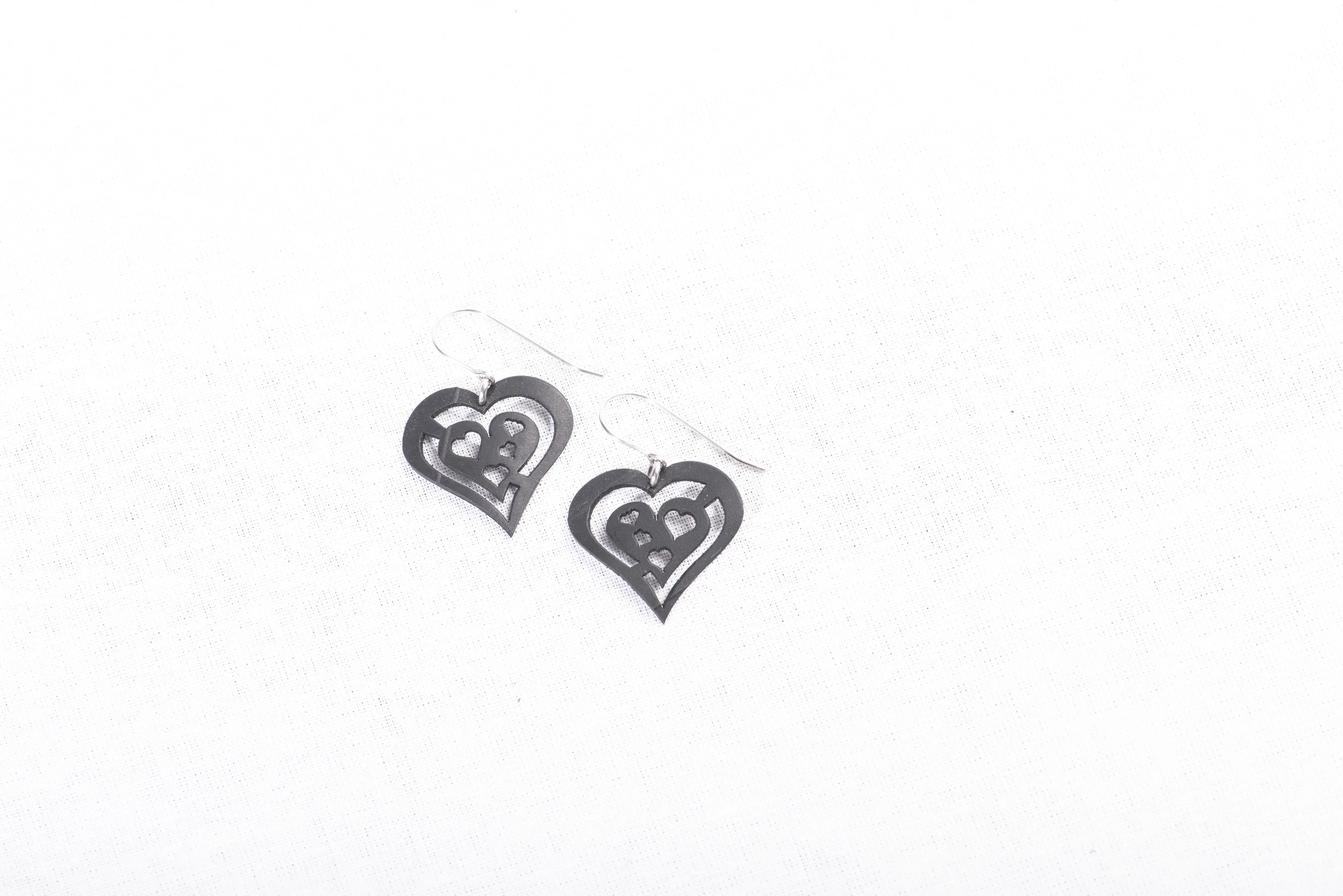 tiny heart earring