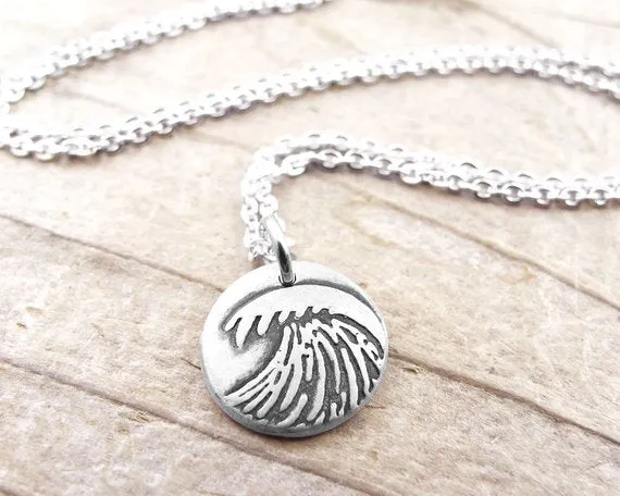 Tiny Ocean Wave Necklace