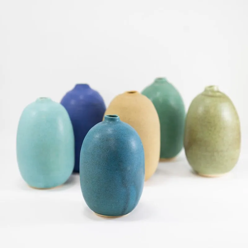 Tiny Oval Bottle Vase