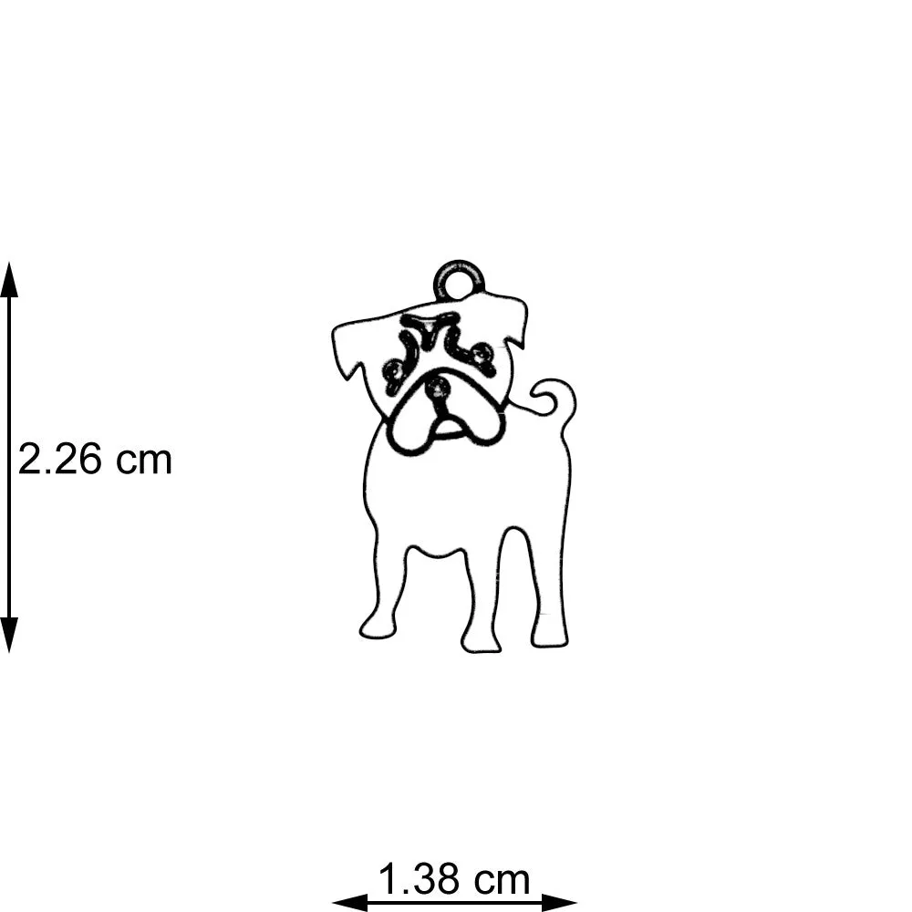 Tiny Pug Necklace