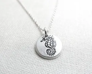 Tiny  Seahorse Necklace