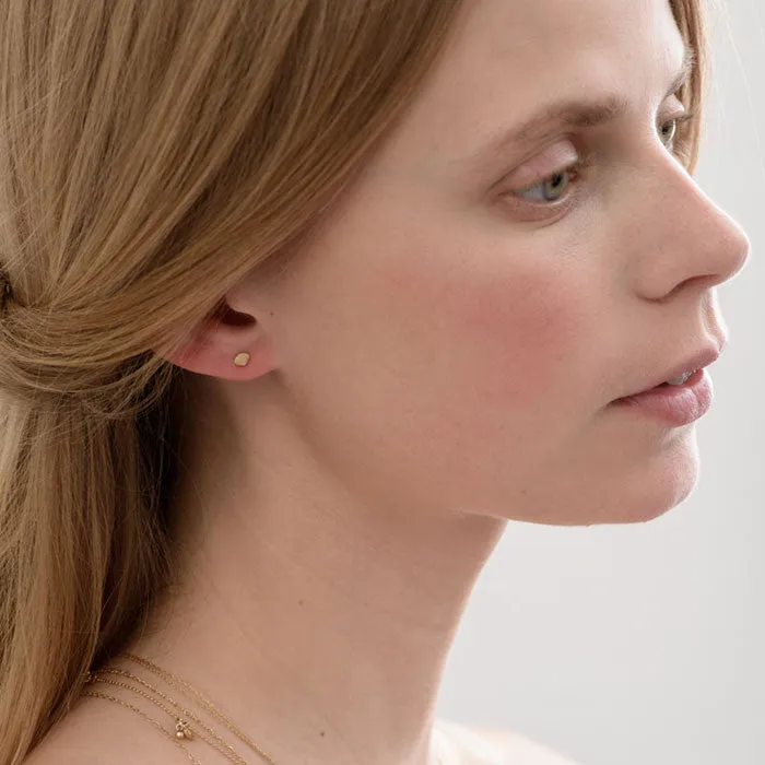 tiny seashell studs - pair